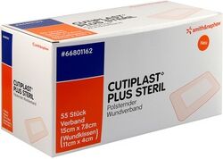 Smith & Nephew GmbH - Woundmanagement CUTIPLAST Plus steril 7,8x15 cm Verband 55 Stück