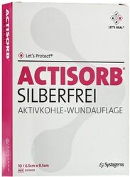 3M ACTISORB SILBERFREI 6,5x9,5 cm Aktivkohle 10 Stück