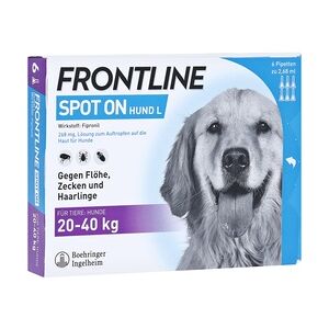 Boehringer Ingelheim Frontline Spot On gegen Zecken und Flöhe bei Hunden 20 - 40 kg 6 Stück