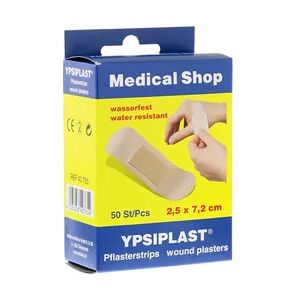 Holthaus PFLASTERSTRIPS YPSIPLAST wasserfest 2,5x7,2 cm 50 Stück