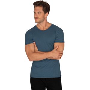 TRIGEMA T-Shirt aus Baumwolle/Elastan - Herren, Jeans-melange, Größe S