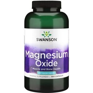 Magnesium-Oxid 200 mg 500 Kapseln Swanson Health Products