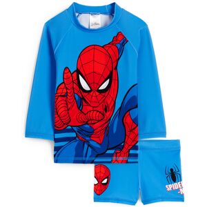 C&A Spider-Man-UV-Bade-Outfit-LYCRA® XTRA LIFE™-2 teilig, Blau, Größe: 110-116