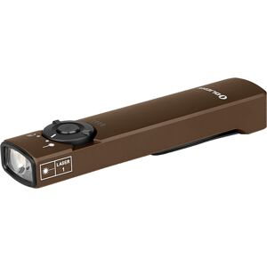 Olight Arkfeld EDC Taschenlampe mit dualer Lichtquelle wei?es Licht und gr¨¹ner Laser Desert Tan