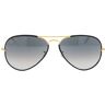 Ray-Ban Aviator Sonnenbrille in voller Farbe RB3025JM 919671 Nero Unisex