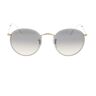 Sonnenbrille Ray-Ban Runde volle Farbe RB3447JM 919632 Grau auf Legende Gold Oro Unisex