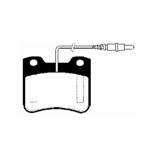 Lott Bremsbeläge Bremsbelagsatz Vorne passend für Peugeot 106 2 Citroën Saxo 10 AX 10