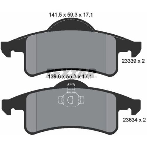 TEXTAR Bremsbelagsatz, Scheibenbremse 2333901