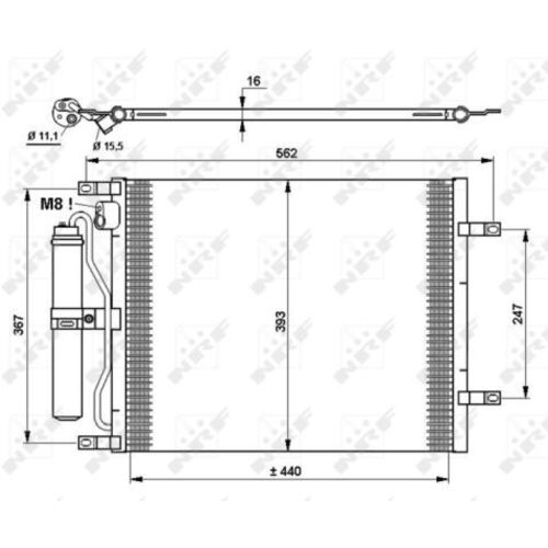 NRF Kondensator, Klimaanlage EASY FIT 35783