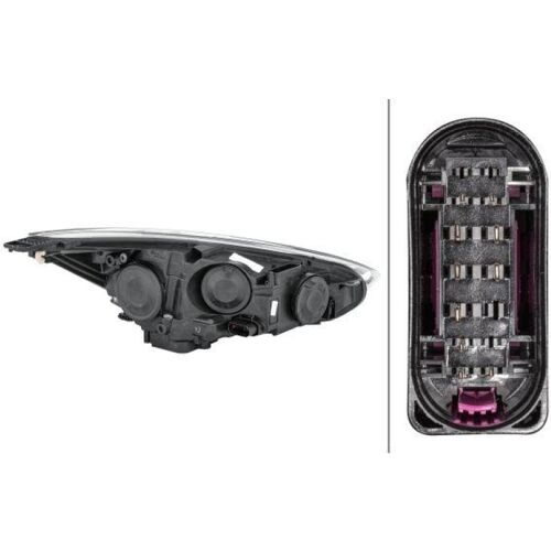 1x Hella Hauptscheinwerfer H7 H1 Links passend für Ford Focus 3 BJ ab 11/2014 1EE 354 827-151