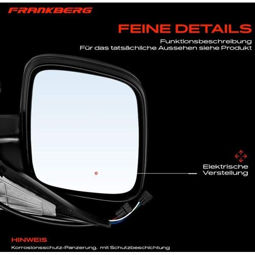 1x Frankberg Außenspiegel Rechts 5481FB0040544