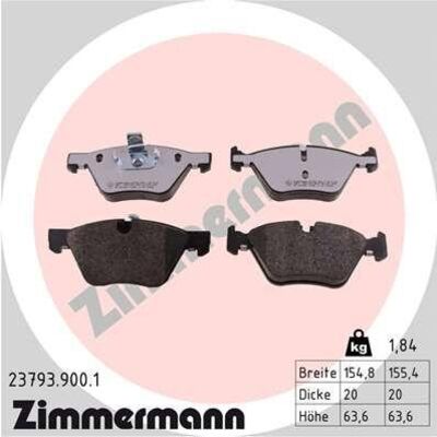ZIMMERMANN Bremsbelagsatz, Scheibenbremse rd:z 23793.900.1 ZIMMERMANN Bremsbelagsatz, Scheibenbremse rd:z 23793.900.1