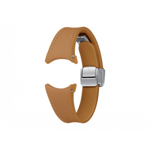 Samsung D-Buckle Hybrid Eco-Leather Band 20 mm, Slim, S/M ET-SHR93 für die Galaxy Watch-Serie Camel