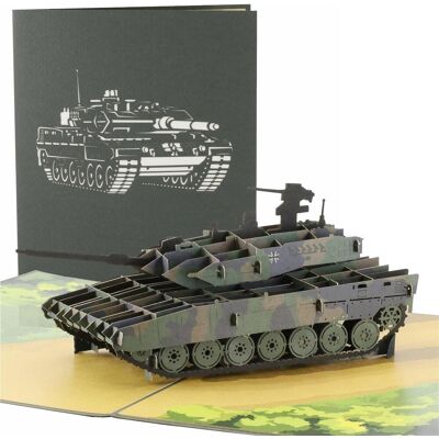 BWuM Pop-up Klappkarte 3D Design Militär BWuM Pop-up Klappkarte 3D Design Militär