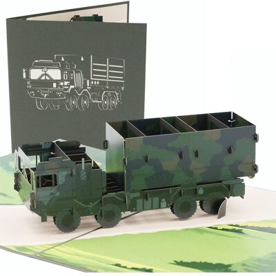 BWuM Pop-up Klappkarte 3D Design Militär BWuM Pop-up Klappkarte 3D Design Militär