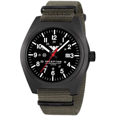 KHS Inceptor Einsatzuhr Analog Edelstahl-Schwarz KHS Inceptor Einsatzuhr Analog Edelstahl-Schwarz