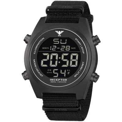 KHS Inceptor Einsatzuhr Digital Edelstahl-Schwarz KHS Inceptor Einsatzuhr Digital Edelstahl-Schwarz