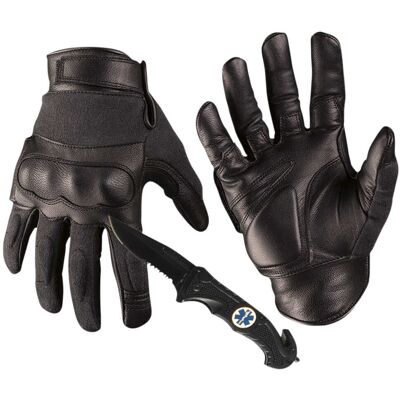 Mil-Tec Security Tactical Schnittschutz Handschuhe mit Knöchelschutz Schwarz L Mil-Tec Security Tactical Schnittschutz Handschuhe mit Knöchelschutz Schwarz L