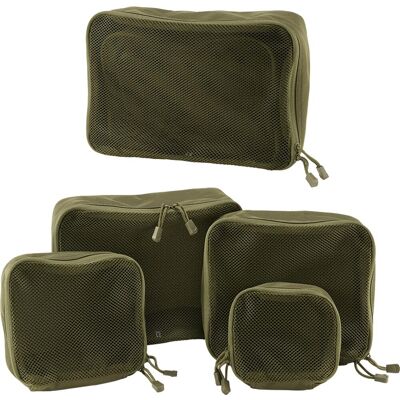 Brandit US Cooper Packing Cubes Taschen Set (4er Pack) Oliv Brandit US Cooper Packing Cubes Taschen Set (4er Pack) Oliv