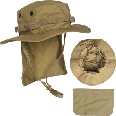Mil-Tec Britische Armee Boonie RipStop mit Nackenschutz Coyote XXL Mil-Tec Britische Armee Boonie RipStop mit Nackenschutz Coyote XXL