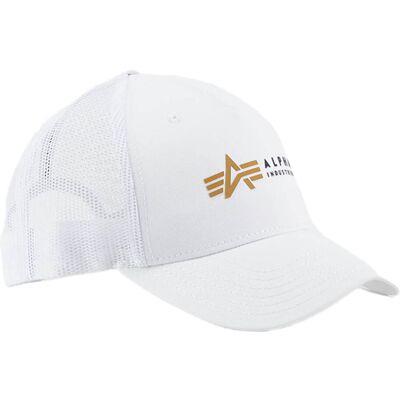 Industries Alpha Label Trucker Cap Weiß Industries Alpha Label Trucker Cap Weiß