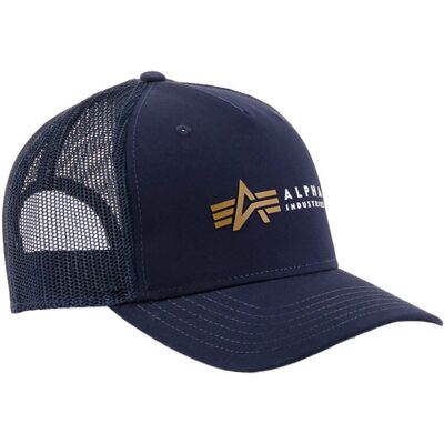 Industries Alpha Label Trucker Cap Repl. Blue Industries Alpha Label Trucker Cap Repl. Blue