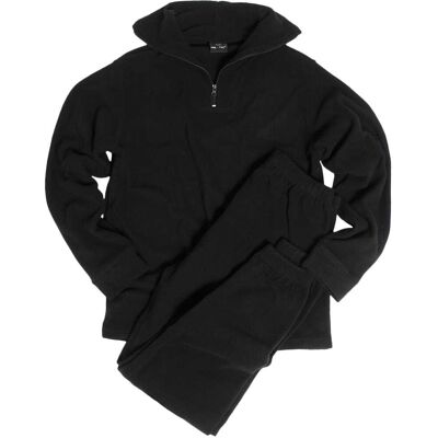 Mil-Tec Bundeswehr Thermo Unterwäsche Fleece mit Reißverschluss Schwarz M Mil-Tec Bundeswehr Thermo Unterwäsche Fleece mit Reißverschluss Schwarz M