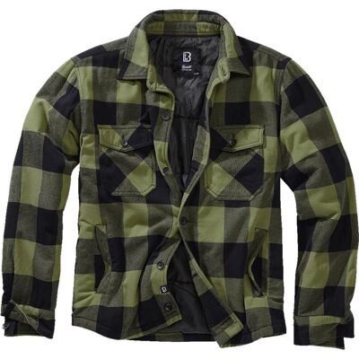 Brandit Lumber Check Shirt gefüttert Oliv-Schwarz L Brandit Lumber Check Shirt gefüttert Oliv-Schwarz L