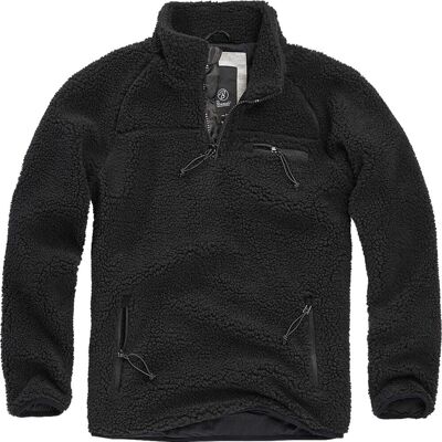 Brandit Teddyfleece Troyer Schwarz 5XL Brandit Teddyfleece Troyer Schwarz 5XL
