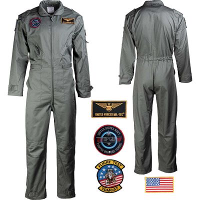 Mil-Tec US Army Fliegerkombi mit Abzeichen Oliv 58 (4XL) Mil-Tec US Army Fliegerkombi mit Abzeichen Oliv 58 (4XL)