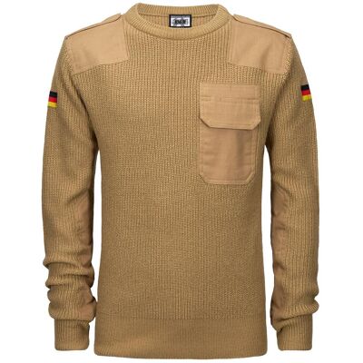 BWuM Bundeswehr Pullover mit Flaggen Coyote XS BWuM Bundeswehr Pullover mit Flaggen Coyote XS