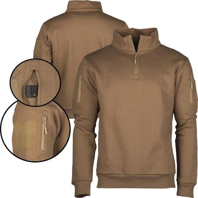 Mil-Tec Militär Tactical Sweatshirt mit Zipper Coyote 3XL Mil-Tec Militär Tactical Sweatshirt mit Zipper Coyote 3XL