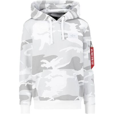 Alpha Industries Kapuzenpullover Back Print Hoodie White-Camo L Alpha Industries Kapuzenpullover Back Print Hoodie White-Camo L