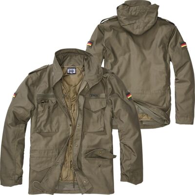 BWuM Feldjacke M65 + Patch & Flaggen Oliv XS BWuM Feldjacke M65 + Patch & Flaggen Oliv XS