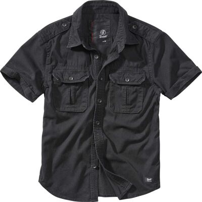 Brandit Vintage Hemd Kurzarm *2. Wahl* Schwarz 4XL Brandit Vintage Hemd Kurzarm *2. Wahl* Schwarz 4XL