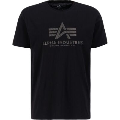 Alpha Industries Basic T-Shirt Carbon Schwarz / Schwarz 3XL Alpha Industries Basic T-Shirt Carbon Schwarz / Schwarz 3XL