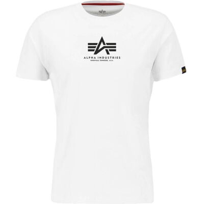 Alpha Industries Basic T-Shirt ML Weiß S Alpha Industries Basic T-Shirt ML Weiß S