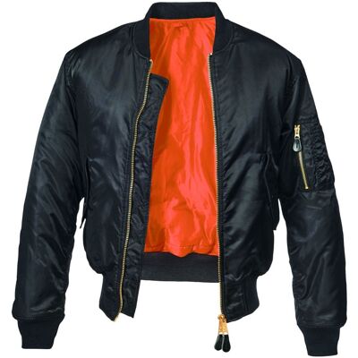 Brandit Pilotenjacke MA1 *2. Wahl* Schwarz 5XL Brandit Pilotenjacke MA1 *2. Wahl* Schwarz 5XL