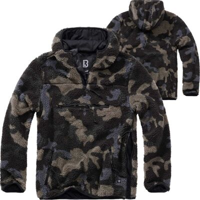 Brandit Teddyfleece Worker Pullover mit Kapuze Darkcamo 6XL Brandit Teddyfleece Worker Pullover mit Kapuze Darkcamo 6XL
