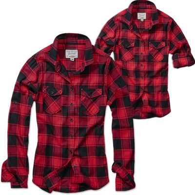 Brandit Amy Check Shirt Damen Rot-Schwarz L Brandit Amy Check Shirt Damen Rot-Schwarz L