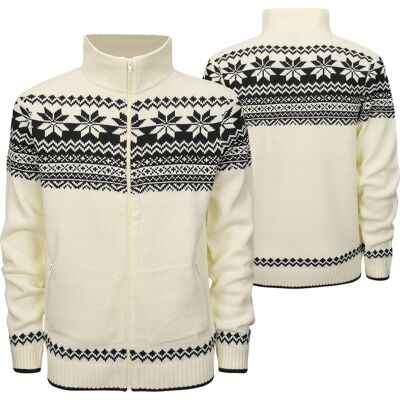 Brandit Norweger Cardigan Jacke Weiß XXL Brandit Norweger Cardigan Jacke Weiß XXL