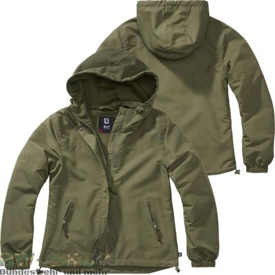 Brandit Windbreaker Sommer mit Zipper Damen Oliv XXL Brandit Windbreaker Sommer mit Zipper Damen Oliv XXL
