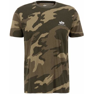 Alpha Industries Basic T-Shirt Small Logo Oliv-Camo XXL Alpha Industries Basic T-Shirt Small Logo Oliv-Camo XXL