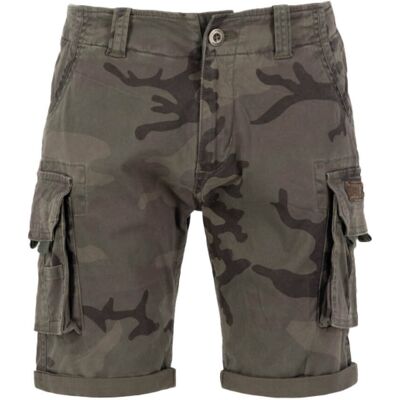Alpha Industries Crew Shorts Dunkeloliv-Camo 32 (M/L) Alpha Industries Crew Shorts Dunkeloliv-Camo 32 (M/L)