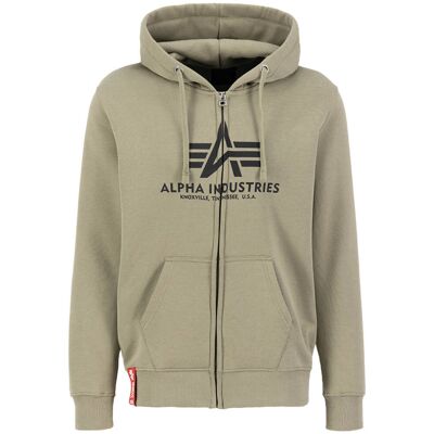 Alpha Industries Kapuzenjacke Basic Zip Hoodie Oliv M Alpha Industries Kapuzenjacke Basic Zip Hoodie Oliv M