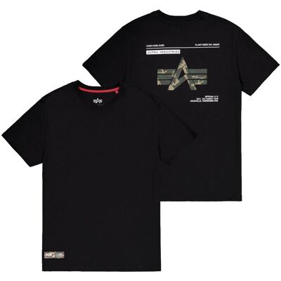 Alpha Industries Camo Label Backprint T-Shirt Schwarz XL Alpha Industries Camo Label Backprint T-Shirt Schwarz XL