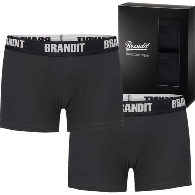 Brandit 2er Pack Army Boxershorts Retro Schwarz+Schwarz XXL Brandit 2er Pack Army Boxershorts Retro Schwarz+Schwarz XXL
