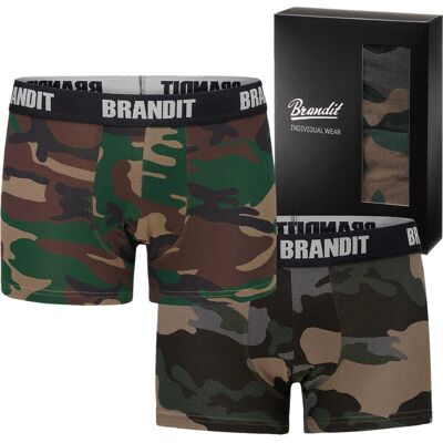Brandit 2er Pack Army Boxershorts Retro Woodland+Darkcamo L Brandit 2er Pack Army Boxershorts Retro Woodland+Darkcamo L