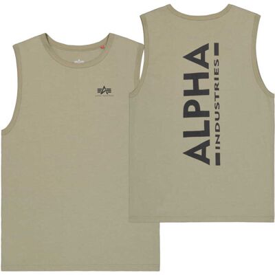 Alpha Industries Backprint Tank Top Oliv-Schwarz XL Alpha Industries Backprint Tank Top Oliv-Schwarz XL