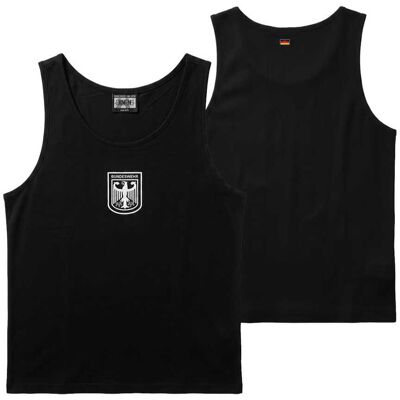 BWuM Bundeswehr Sport-Tanktop mit Flagge & Adler Schwarz 11 (5XL) BWuM Bundeswehr Sport-Tanktop mit Flagge & Adler Schwarz 11 (5XL)